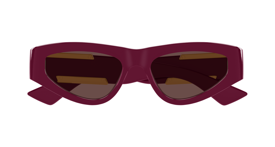 Occhiali da sole bottega veneta bv1407s 004 rojo cat eye femenino taglia 53mm - Vista dettagliata