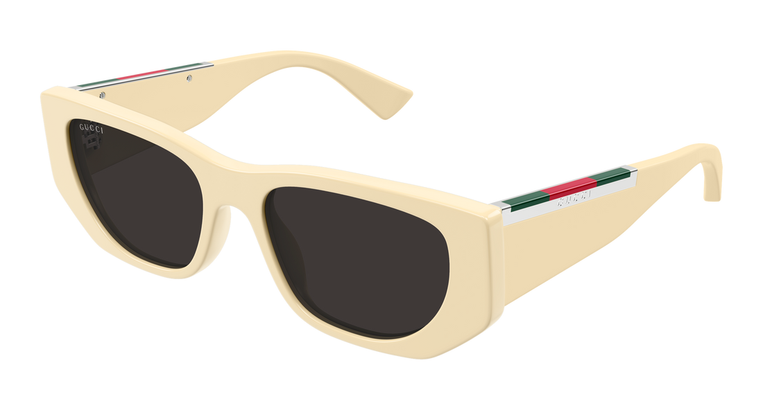 Occhiali da sole gucci gg1959s 004 beige cat eye femenino taglia 53mm - Vista principale