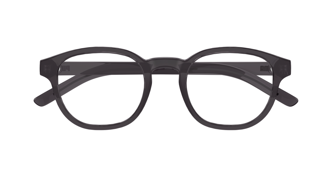 Occhiali da vista puma pu0516o 002 gris round/oval/panthos masculino taglia 50mm - Vista dettagliata