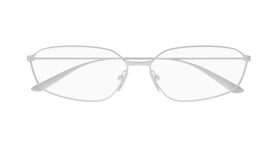 Gafas graduadas balenciaga bb0453o 001 plateado geometric unisex talla 63mm - Vista de detalle