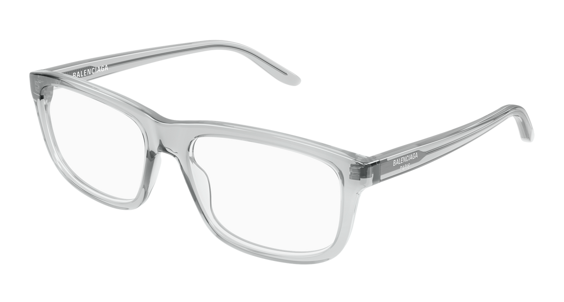 Occhiali da vista balenciaga bb0438o 005 gris rectangular / squared masculino taglia 57mm - Vista principale