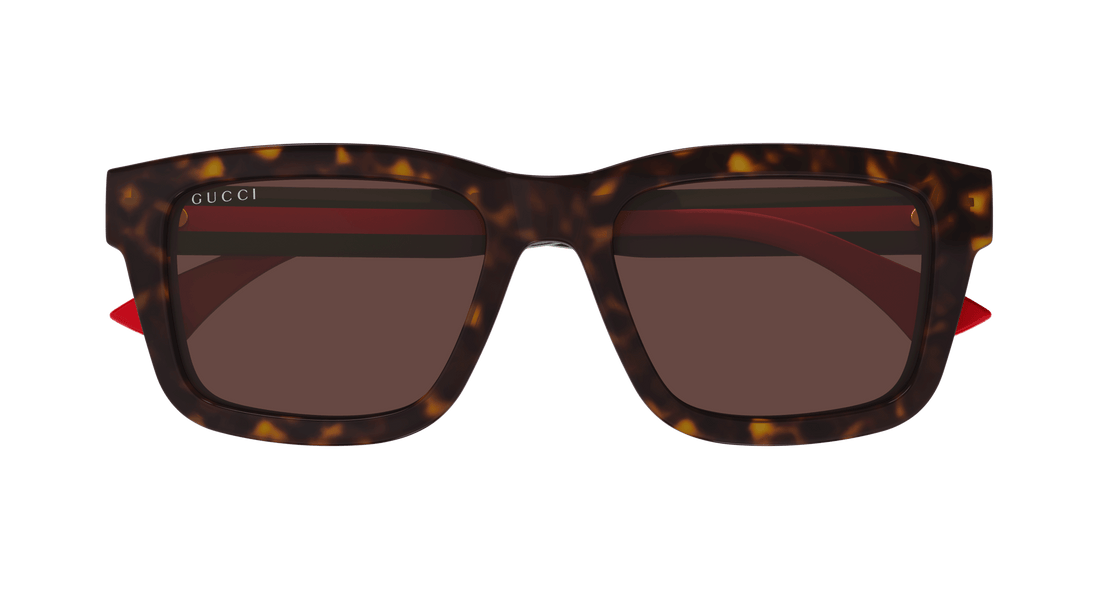 Occhiali da sole gucci gg1869s 002 havana square masculino taglia 53mm - Vista dettagliata