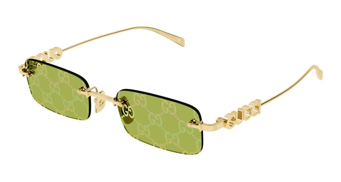 Lunettes de soleil gucci gg1808s 002 dorado square masculino taille 52mm - Vue principale