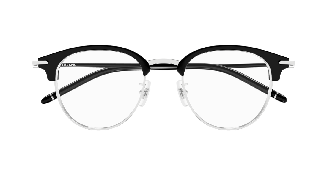 Occhiali da vista montblanc mb0408o 001 plateado square masculino taglia 49mm - Vista dettagliata