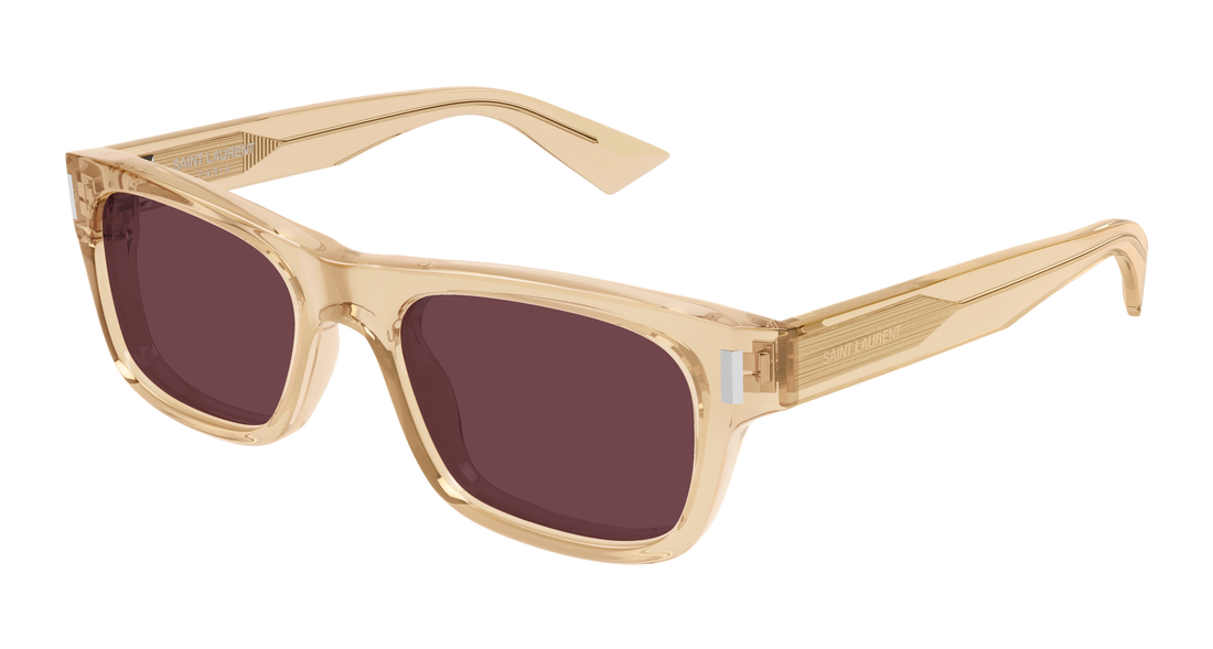 Occhiali da sole saint laurent sl 83 005 amarillo rectangular / squared unisex taglia 53mm - Vista principale