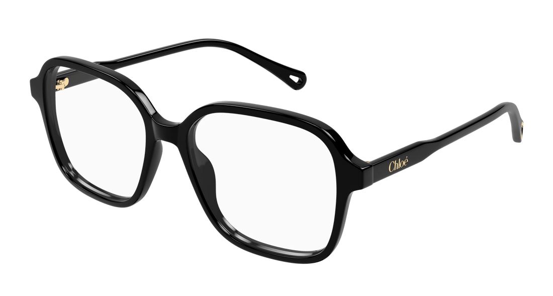 Prescription glasses chloé ch0313o 001 negro square femenino size 54mm - Main view