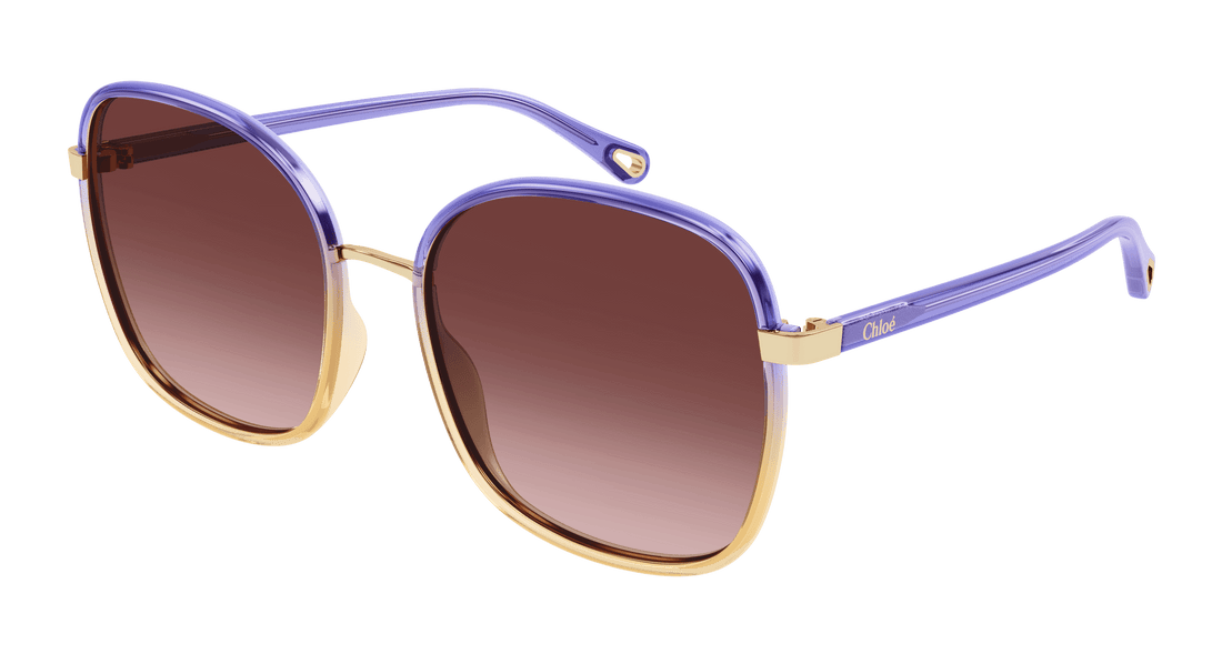 Gafas de sol chloé ch0031s 015 violeta square femenino talla 56mm - Vista principal