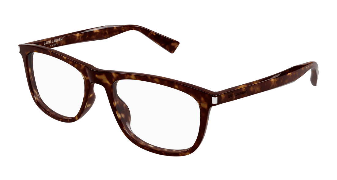 Prescription glasses saint laurent sl 812 002 havana square unisex size 56mm - Main view