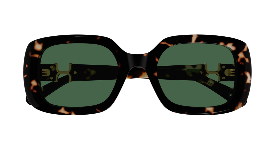 Gafas de sol chloé ch0333s 002 havana rectangular / squared femenino talla 53mm - Vista de detalle