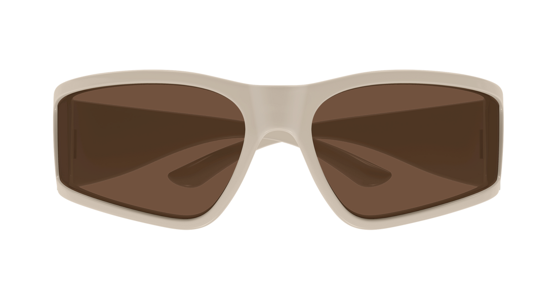 Gafas de sol balenciaga bb0457s 005 beige mask unisex talla 74mm - Vista de detalle