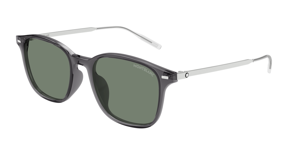 Lunettes de soleil montblanc mb0445sa 003 gris rectangular / squared masculino taille 54mm - Vue principale
