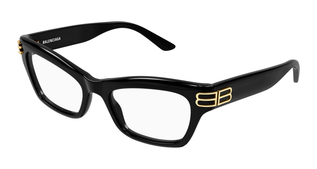 Occhiali da vista balenciaga bb0435o 001 negro cat eye femenino taglia 54mm - Vista principale