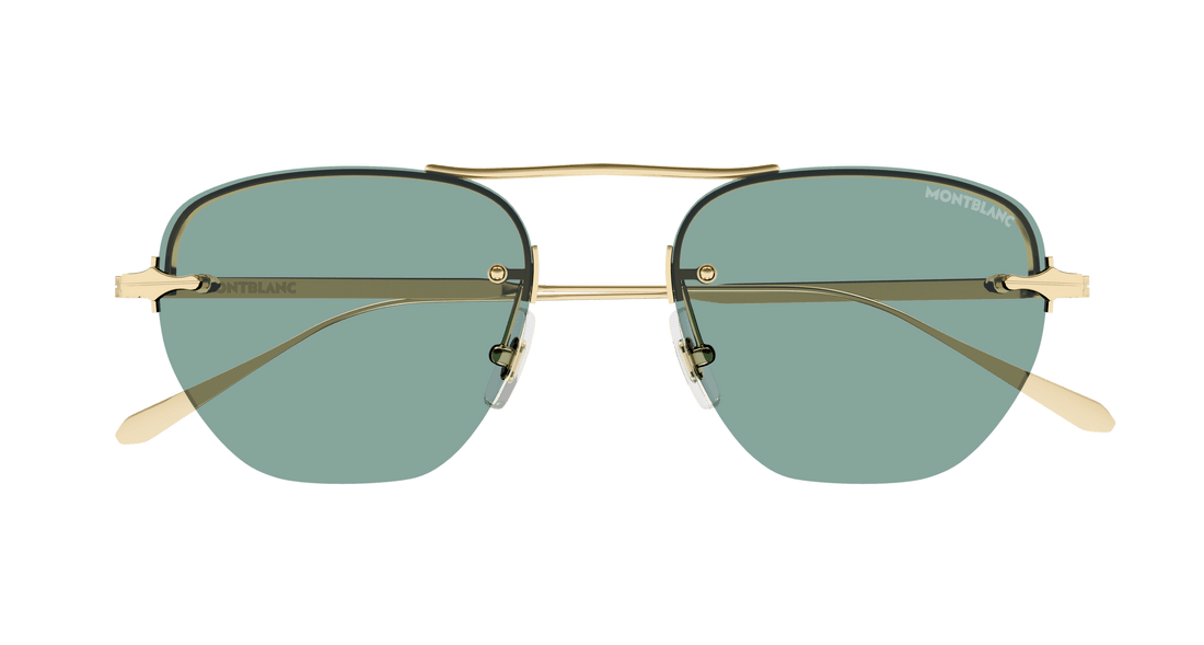 Sunglasses montblanc mb0404s 003 dorado round masculino size 52mm - Detailed view