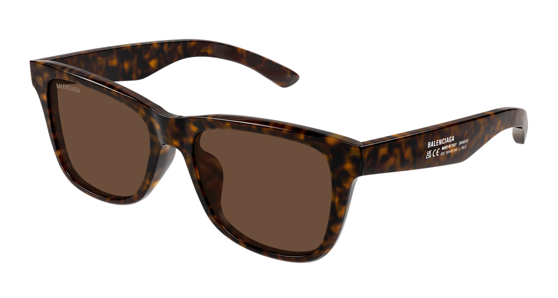 Occhiali da sole balenciaga bb0425sk 002 havana rectangular / squared masculino taglia 55mm - Vista principale