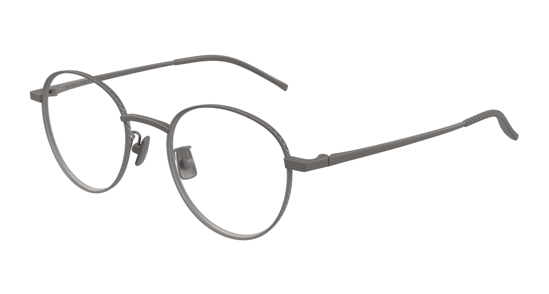 Occhiali da vista bottega veneta bv1424oa 003 plateado round/oval/panthos unisex taglia 50mm - Vista principale