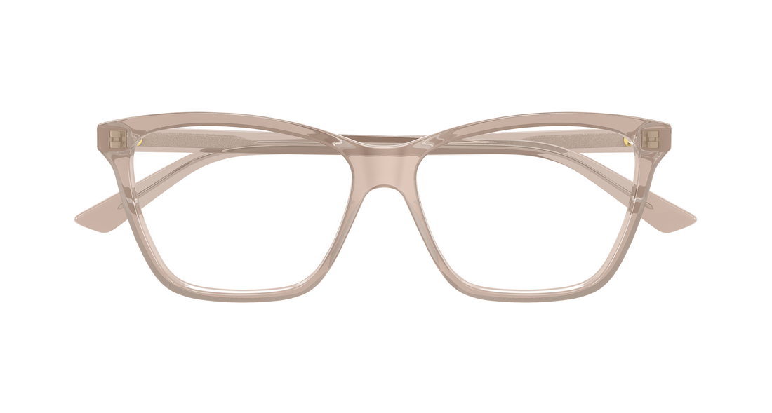Occhiali da vista bottega veneta bv1421o 004 marron butterfly femenino taglia 55mm - Vista dettagliata