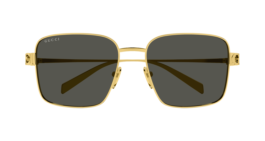 Occhiali da sole gucci gg1937s 001 dorado rectangular / squared femenino taglia 54mm - Vista dettagliata