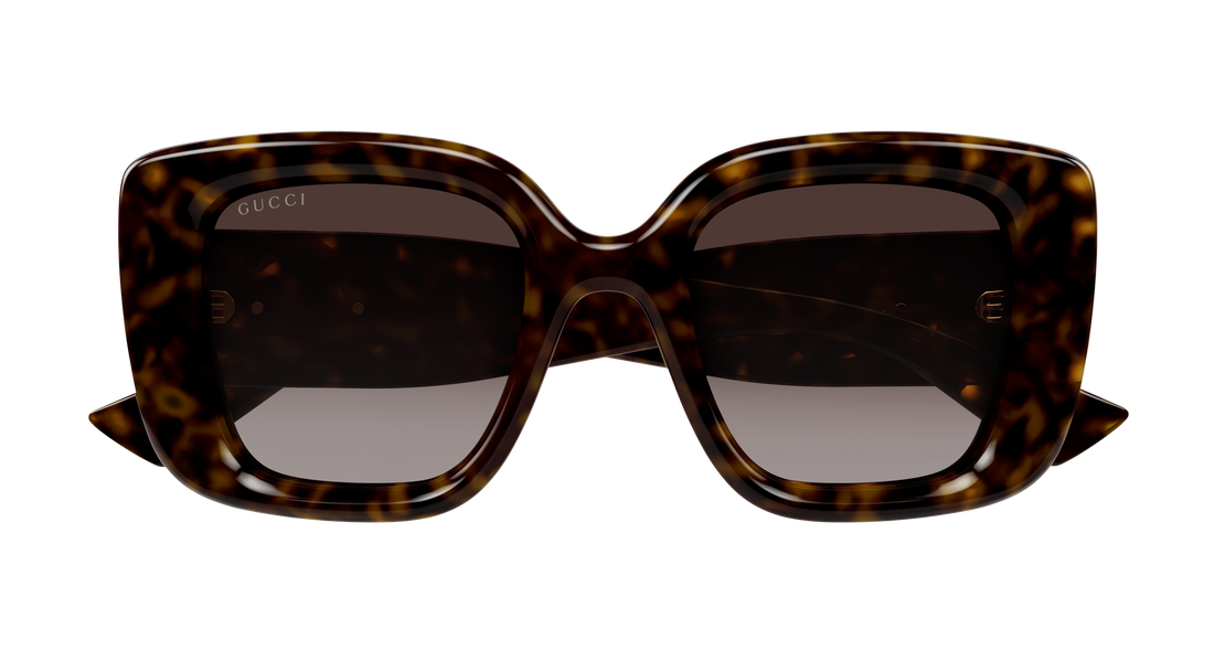 Lunettes de soleil gucci gg1975s 003 havana butterfly femenino taille 50mm - Vue détaillée