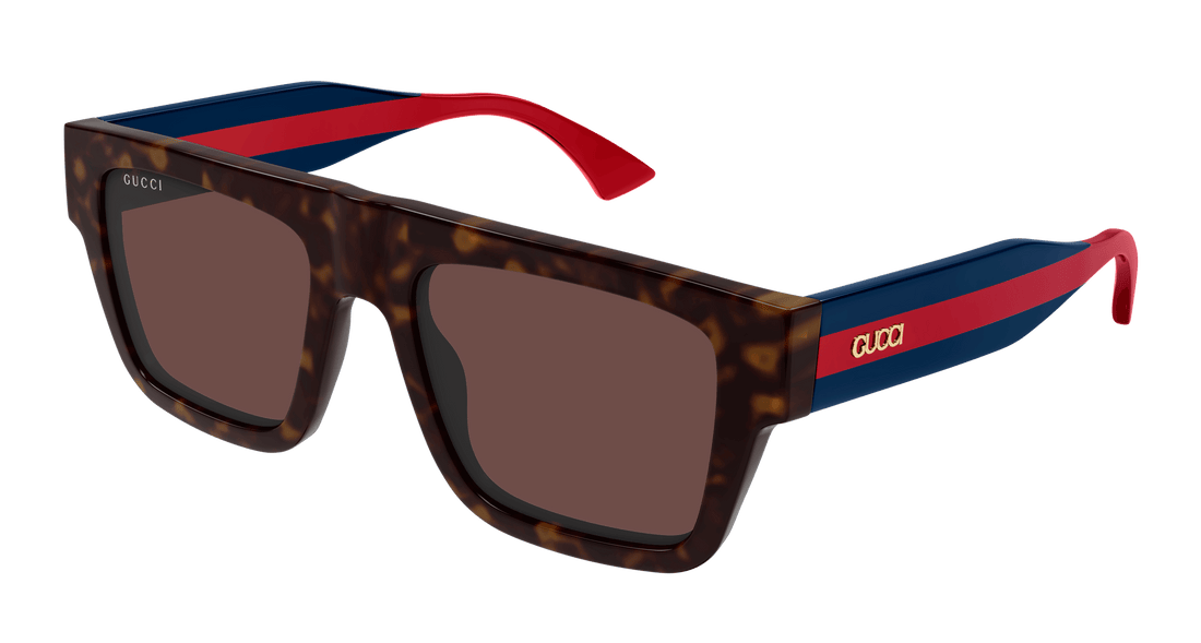 Sonnenbrillen gucci gg1868s 002 havana square masculino größe 53mm - Hauptansicht