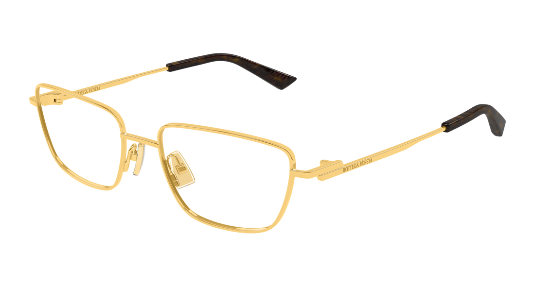 Occhiali da vista bottega veneta bv1385o 001 dorado cat eye femenino taglia 54mm - Vista principale