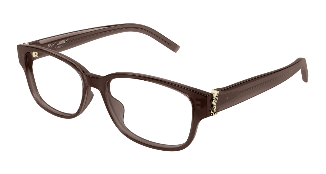 Brillen saint laurent sl m149 011 marron square unisex größe 55mm - Hauptansicht