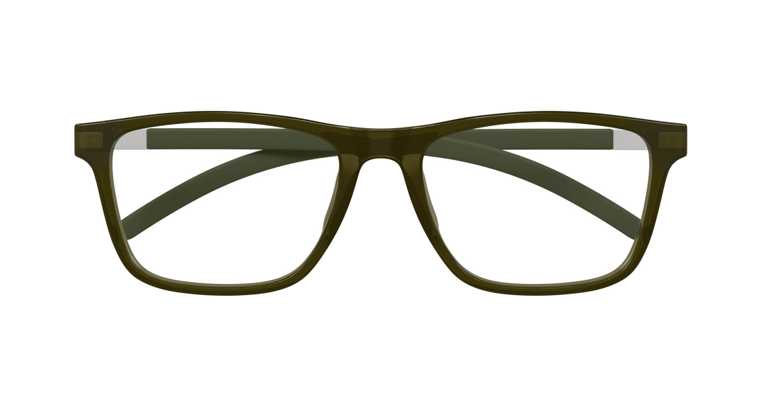 Occhiali da vista puma pu0511o 003 verde rectangular / squared masculino taglia 56mm - Vista dettagliata