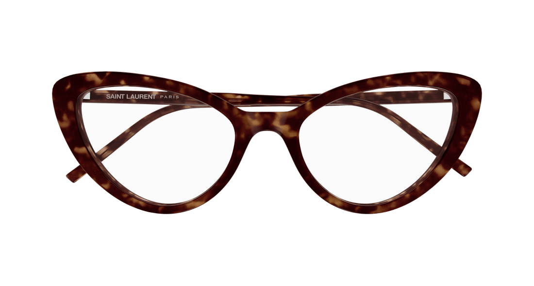 Brillen saint laurent sl 777 002 havana cat eye femenino größe 55mm - Detailansicht