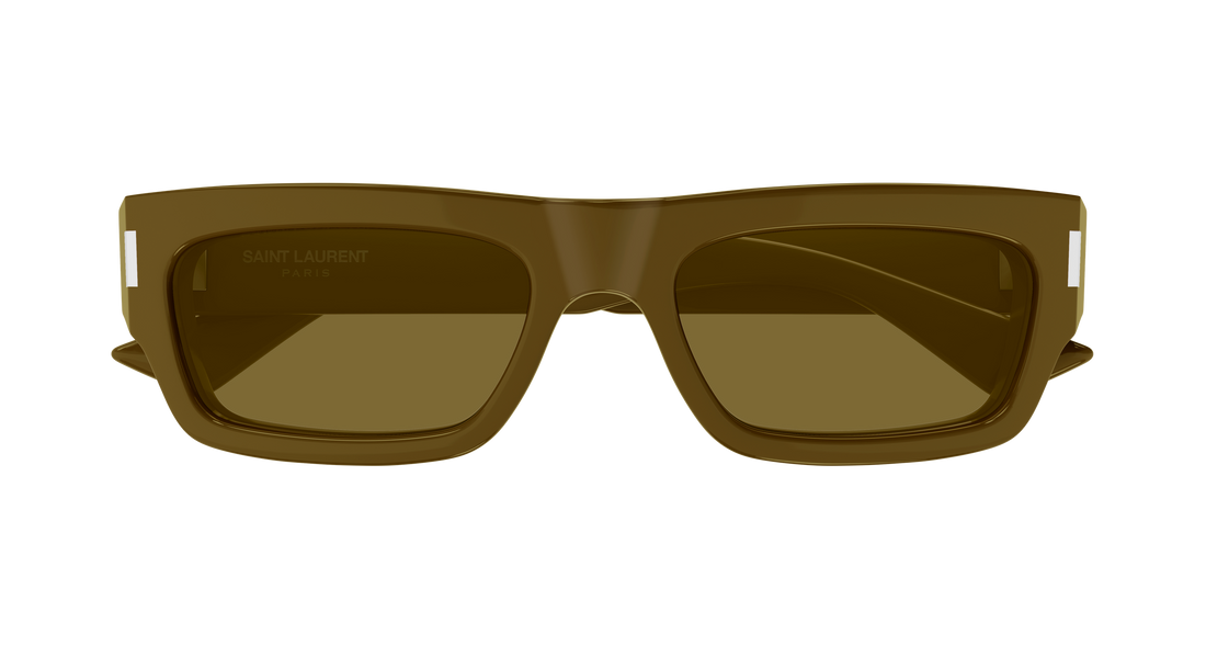 Occhiali da sole saint laurent sl 837 003 marron rectangular / squared masculino taglia 54mm - Vista dettagliata