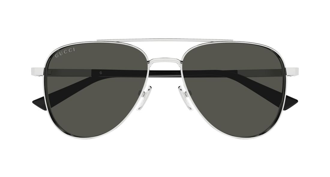 Occhiali da sole gucci gg1962s 001 plateado pilot/navigator masculino taglia 56mm - Vista dettagliata