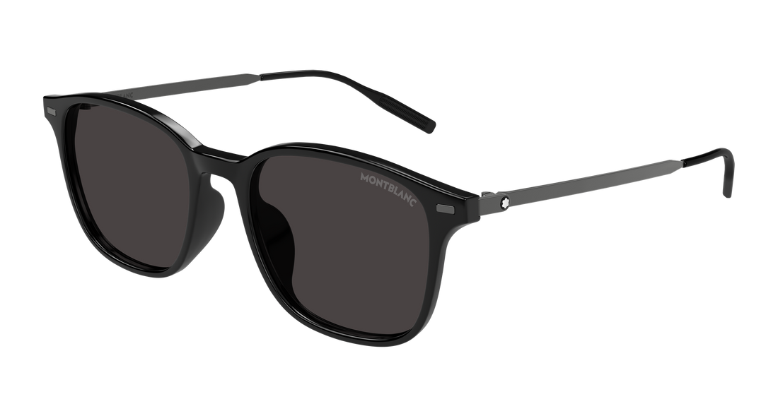 Lunettes de soleil montblanc mb0445sa 001 negro rectangular / squared masculino taille 54mm - Vue principale
