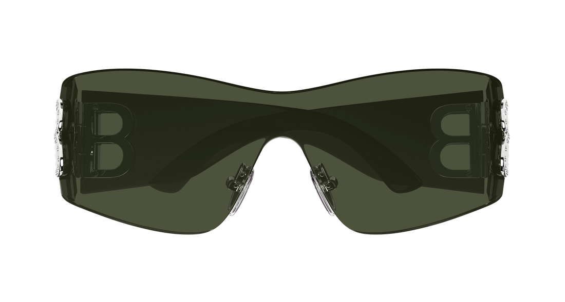 Gafas de sol balenciaga bb0359s 006 verde mask femenino talla 99mm - Vista de detalle