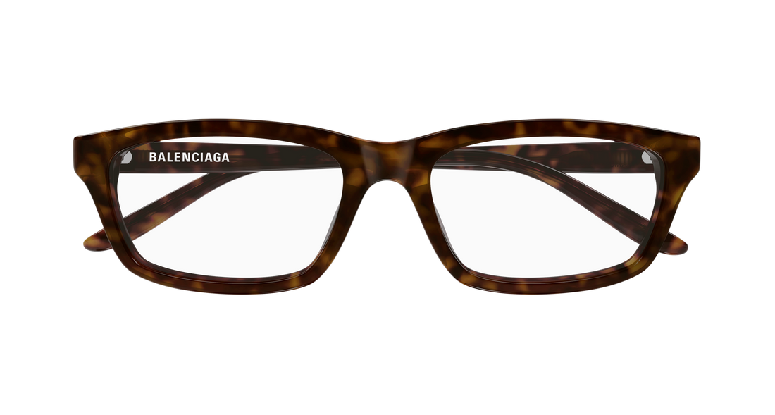 Occhiali da vista balenciaga bb0439o 002 havana rectangular / squared masculino taglia 55mm - Vista dettagliata