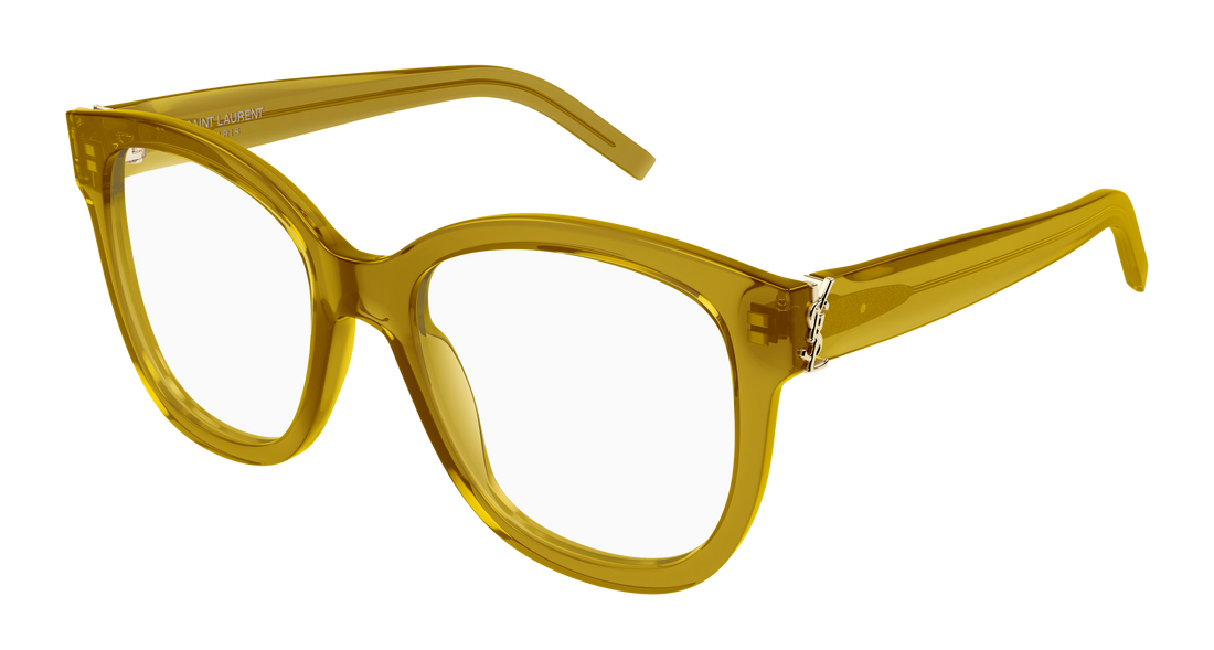 Prescription glasses saint laurent sl m97 007 verde square femenino size 54mm - Main view