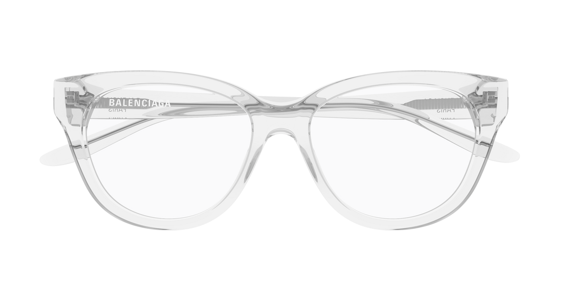 Occhiali da vista balenciaga bb0441o 006 transparente butterfly femenino taglia 53mm - Vista dettagliata