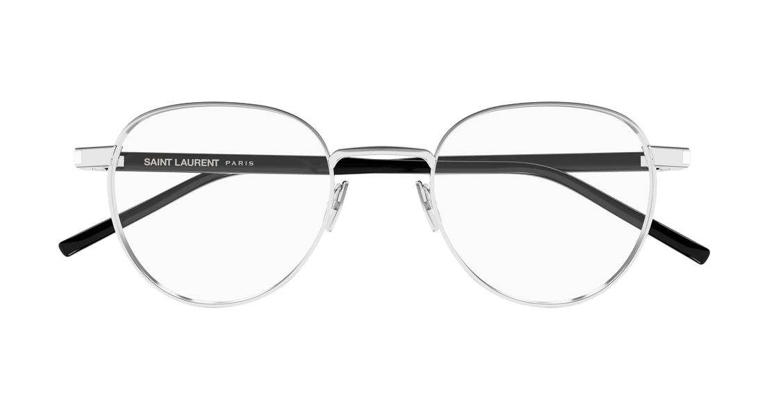 Brillen saint laurent sl 781 001 plateado round unisex größe 49mm - Detailansicht