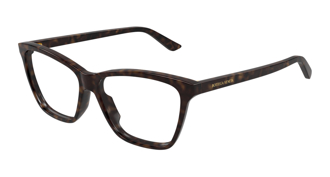 Occhiali da vista bottega veneta bv1421o 002 havana butterfly femenino taglia 55mm - Vista principale