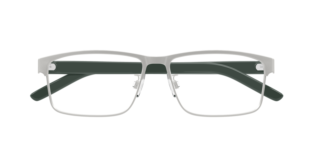 Occhiali da vista puma pu0504oa 004 plateado rectangular / squared unisex taglia 57mm - Vista dettagliata