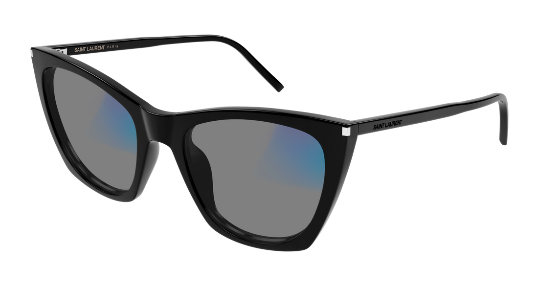 Occhiali da sole saint laurent sl 214 kate thin 006 negro cat eye femenino taglia 55mm - Vista dettagliata