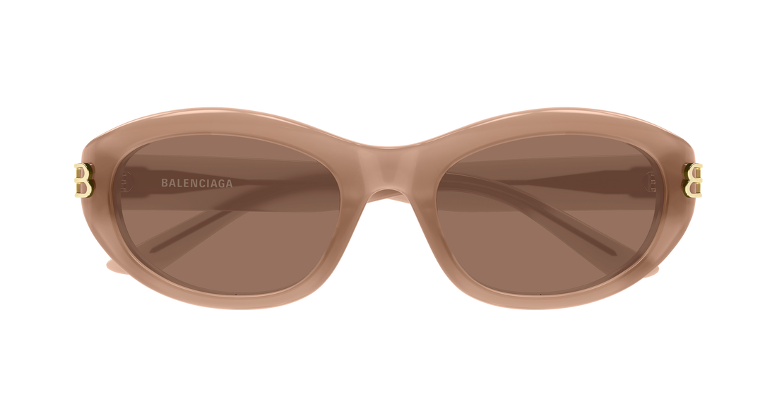 Occhiali da sole balenciaga bb0434sk 004 marron round/oval/panthos femenino taglia 55mm - Vista dettagliata