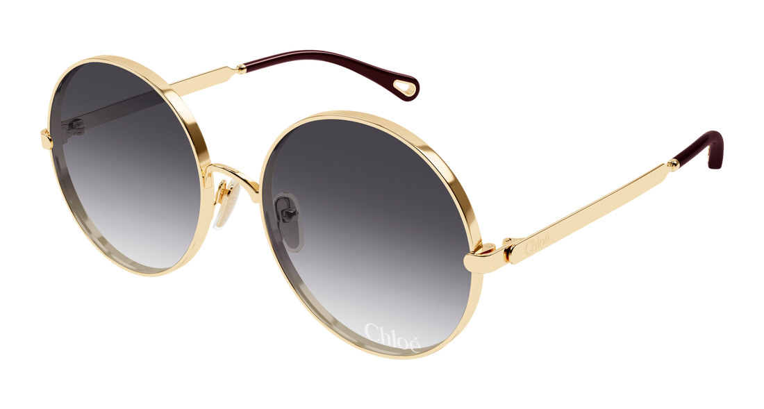 Gafas de sol chloé ch0321s 005 dorado round/oval/panthos femenino talla 59mm - Vista principal