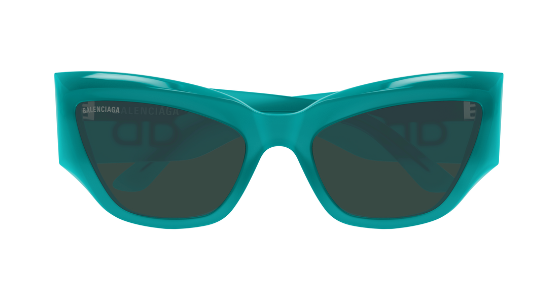 Gafas de sol balenciaga bb0444s 005 verde cat eye femenino talla 60mm - Vista de detalle