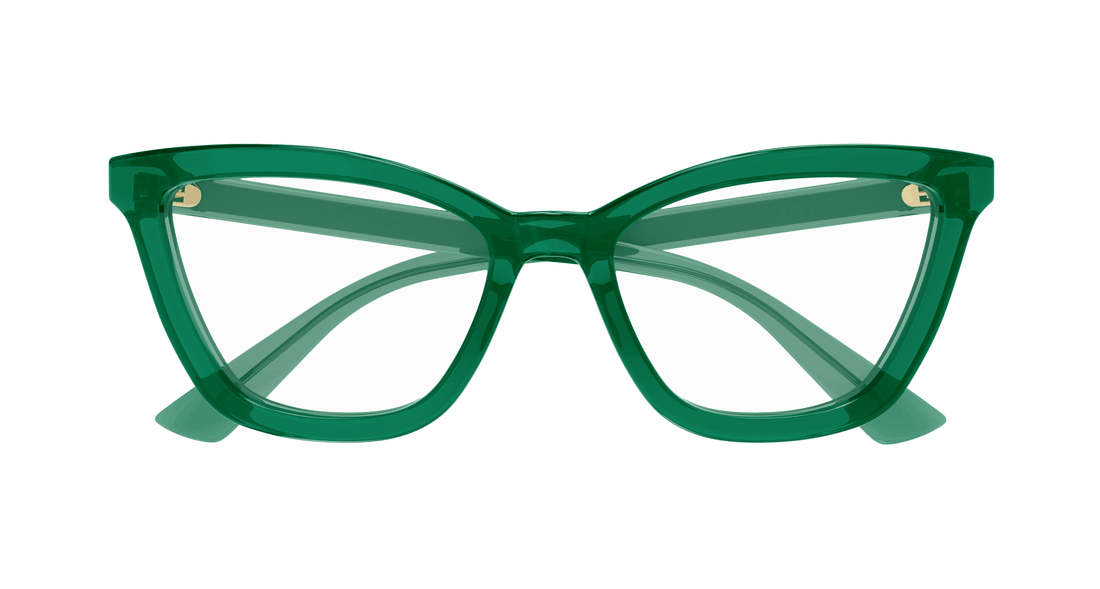 Occhiali da vista gucci gg1686o 010 verde round femenino taglia 54mm - Vista dettagliata