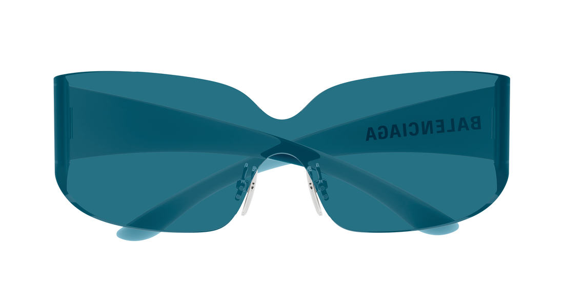 Gafas de sol balenciaga bb0421s 003 azul mask unisex talla 99mm - Vista de detalle