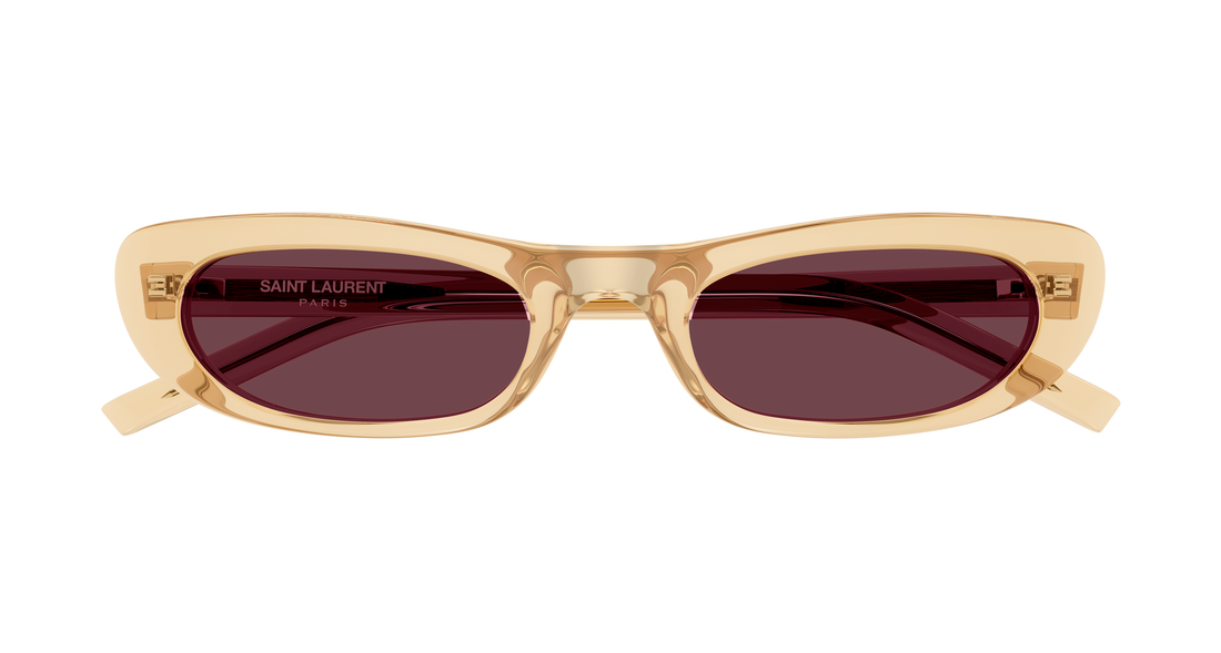 Occhiali da sole saint laurent sl 557 shade 007 amarillo round/oval/panthos femenino taglia 53mm - Vista dettagliata