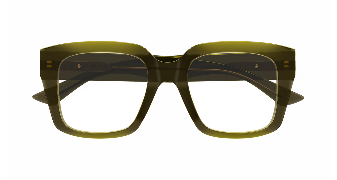 Occhiali da vista bottega veneta bv1409o 003 verde rectangular / squared femenino taglia 51mm - Vista dettagliata