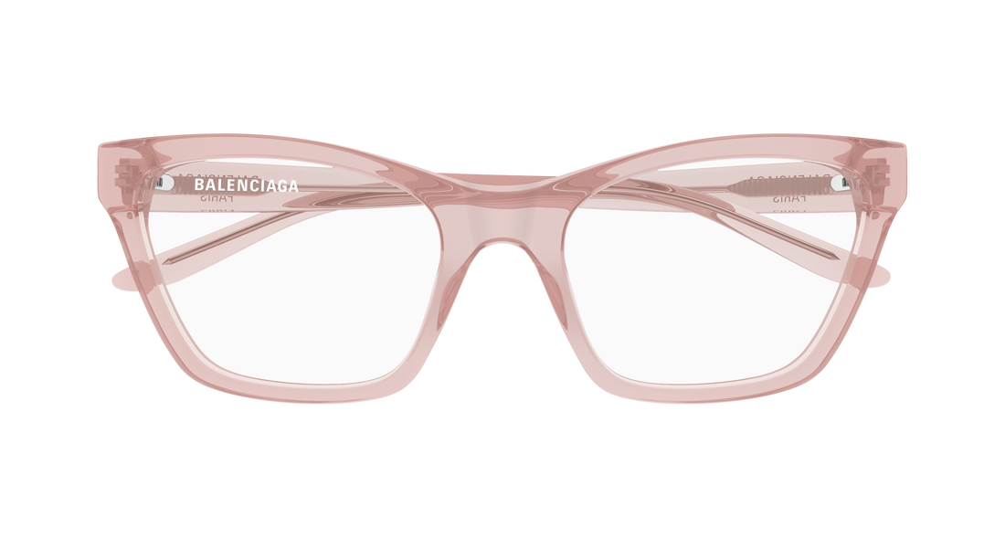 Occhiali da vista balenciaga bb0440o 007 rosa cat eye femenino taglia 56mm - Vista dettagliata