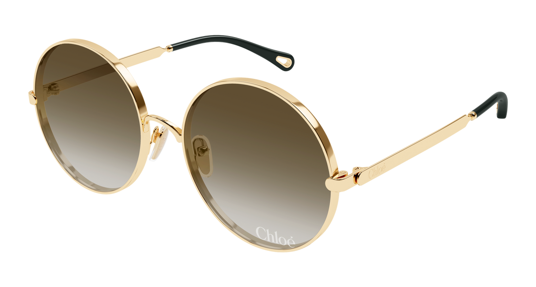 Gafas de sol chloé ch0321s 006 dorado round/oval/panthos femenino talla 59mm - Vista principal