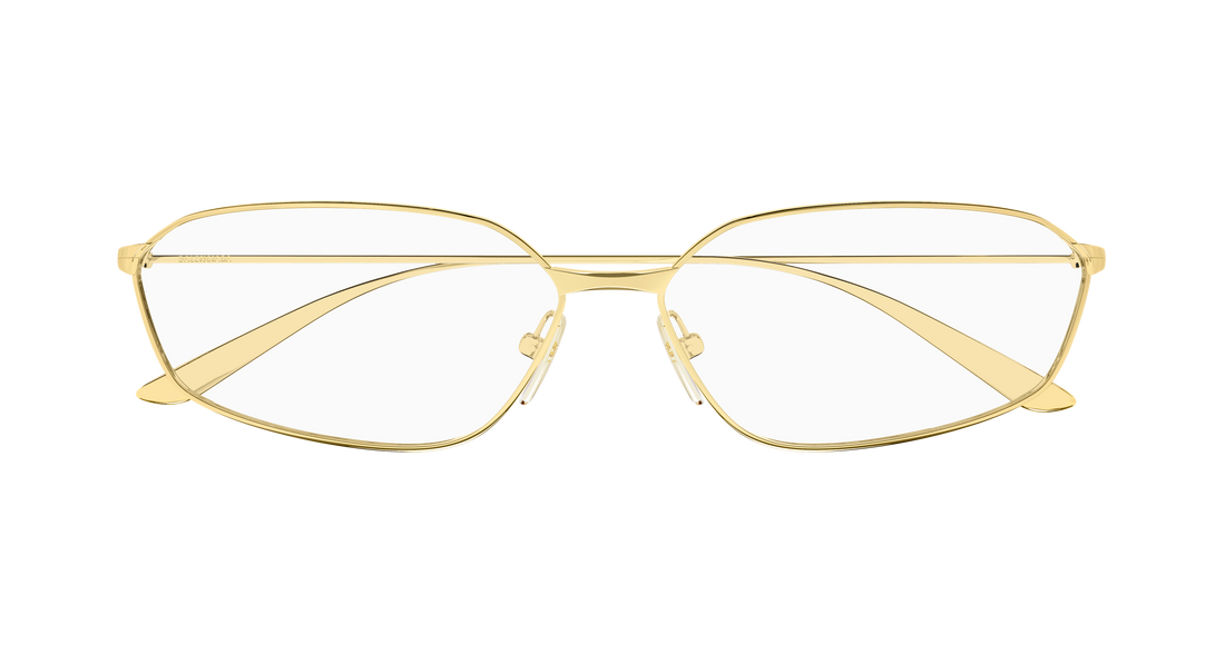 Gafas graduadas balenciaga bb0453o 003 dorado geometric unisex talla 63mm - Vista de detalle
