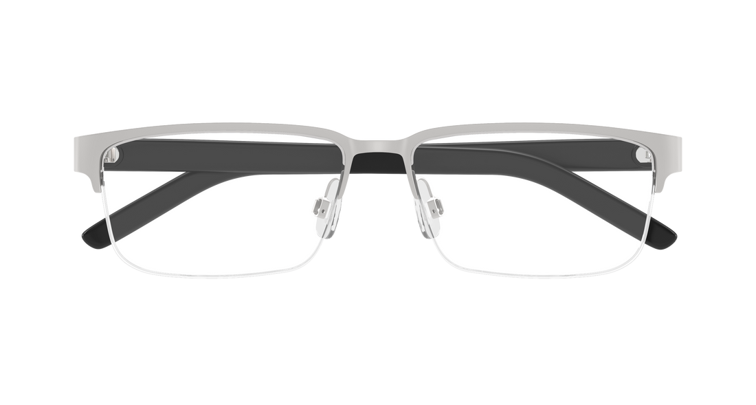 Occhiali da vista puma pu0519o 002 plateado rectangular / squared masculino taglia 58mm - Vista dettagliata