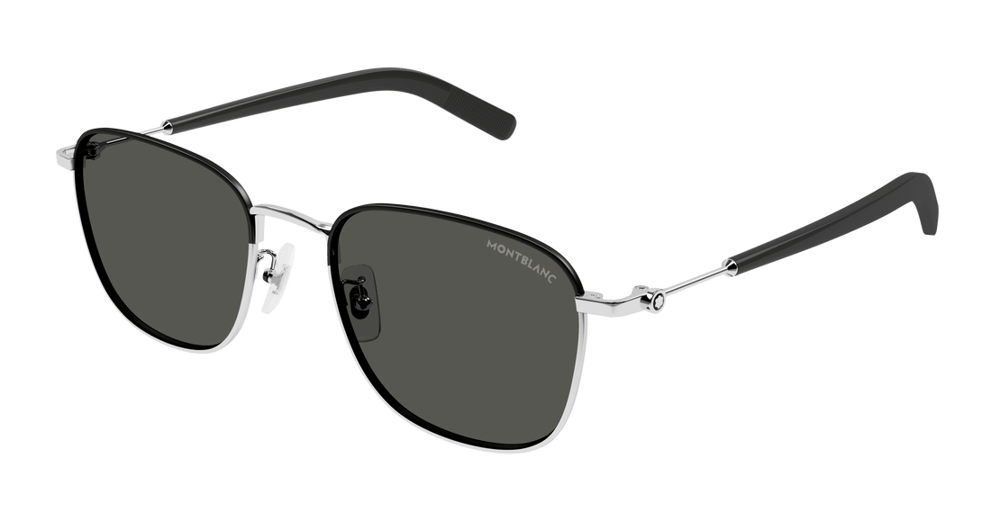 Sunglasses montblanc mb0392sa 002 plateado square masculino size 55mm - Main view